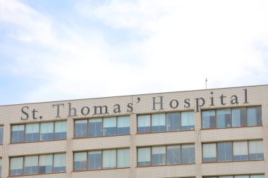 Londra İngiltere - 2 Haziran 2019: St Thomas Hospital Londra İngiltere
