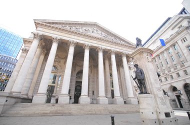 Royal Exchange tarihi bina Londra İngiltere