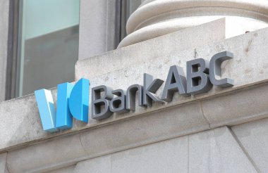 Londra İngiltere - 2 Haziran 2019: Bank Abc Arap bankacılık şirketi logosu