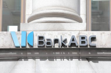 Londra İngiltere - 2 Haziran 2019: Bank Abc Arap bankacılık şirketi logosu