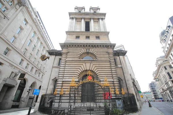 Mary Woolnoth Templom London — Stock Fotó