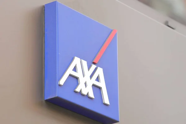 Londres Inglaterra Junio 2019 Compañía Seguros Axa Francia — Foto de Stock