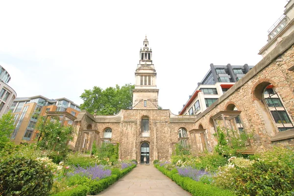 Christchurch Torre Edificio Histórico Londres Reino Unido — Foto de Stock