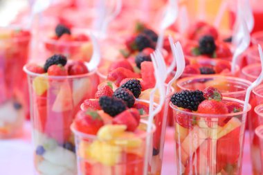 Meyve fincan snack yaz gıda arka plan