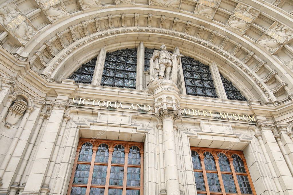LONDON ENGLAND - JUNE 2, 2019: Victoria Albert museum London UK
