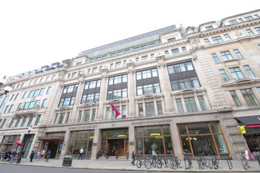 Londra İngiltere - 3 Haziran 2019: Kimliği belirsiz kişiler University of Westminster London Uk'i ziyaret etti