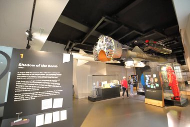 Londra İngiltere - 4 Haziran 2019: Kimliği belirsiz kişiler Imperial war museum London Uk'i ziyaret etti