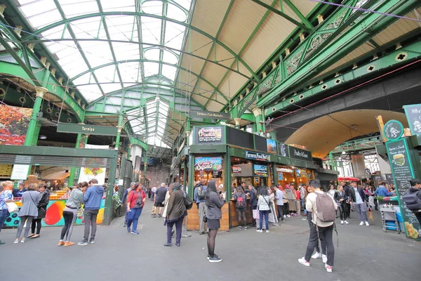 London England June 2019 Unidentified People Visit Borough Market London — Stock Photo, Image