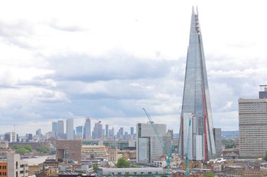 Londra şehir merkezi ve Thames Nehri şehir manzarası Londra İngiltere