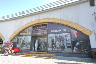 Berlin Almanya - 7 Haziran 2019: Motorrad motosiklet müzesi Berlin Almanya