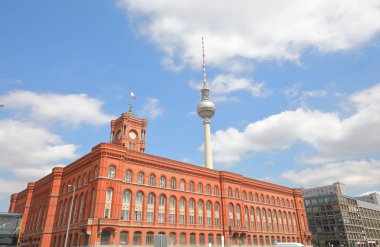 Rotes Rathaus Red belediye binası Berlin Almanya
