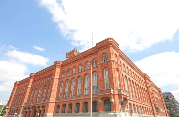 Rotes Rathaus Red Belediye Binası Berlin Almanya — Stok fotoğraf