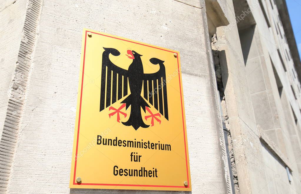 BERLIN GERMANY - JUNE 7, 2019: Federal Ministry for Health Berlin Germany