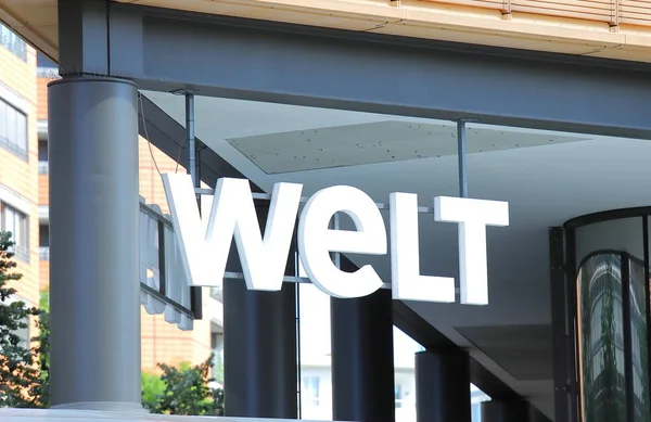 Berlin Almanya - 8 Haziran 2019: Welt Tv haber kanalı Almanya