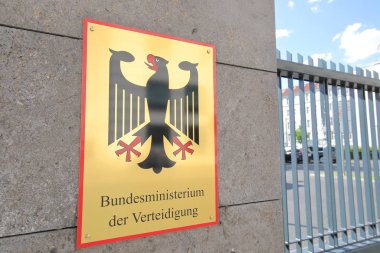 Berlin Almanya - 8 Haziran 2019: Federal Savunma Bakanlığı Berlin Almanya