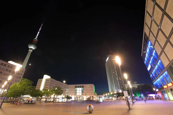 Alexanderplatz Praça Paisagem Urbana Berlim Alemanha — Fotografia de Stock