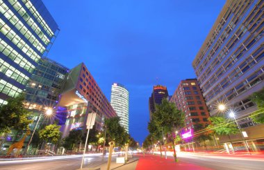 Potsdamer Platz plaza şehir şehir manzarası Berlin Almanya