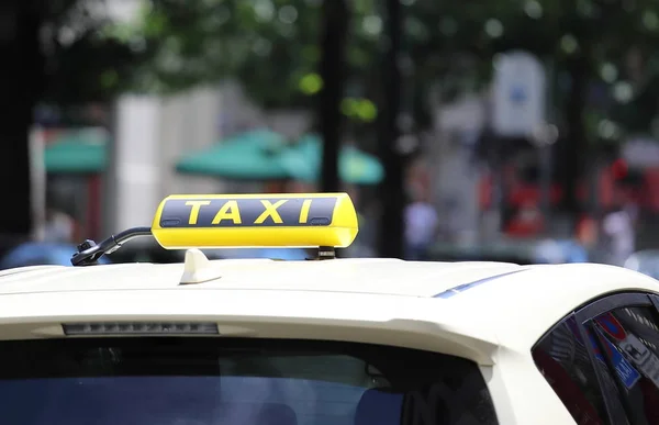 Taxi Cab Sign Berlijn Duitsland — Stockfoto