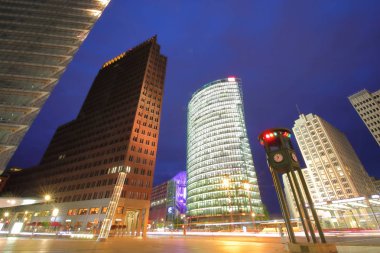 Potsdamer Platz plaza şehir şehir manzarası Berlin Almanya