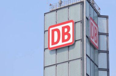 Berlin Almanya - 12 Haziran 2019: Berlin Almanya'da Db Deutsche Bahn tren şirketi