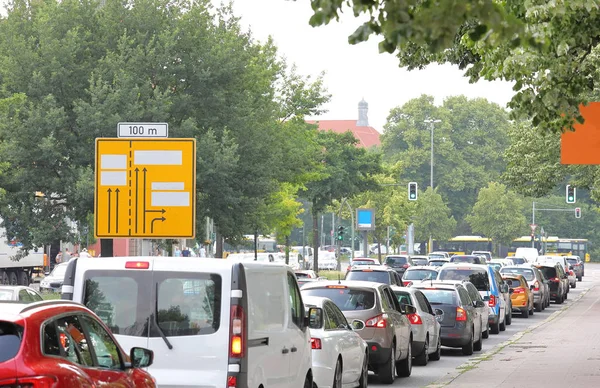 德国柏林市中心交通拥堵 — 图库照片
