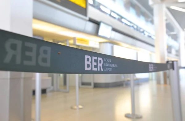 Berlin Germany June 2019 Cordoned Sign Tegel Airport Berlin Germany — Stock Photo, Image