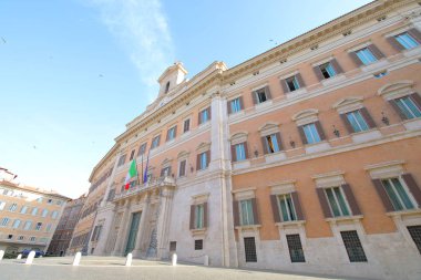 Piazza Montecitorio meydanı Roma İtalya