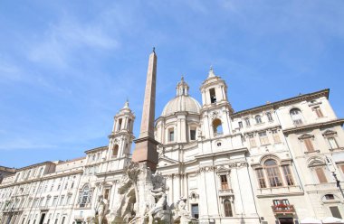 Piazza Navona meydanı Roma İtalya