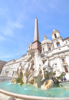 Piazza Navona meydanı Roma İtalya