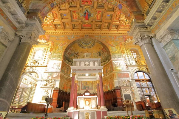 Roma Italia Junio 2019 Iglesia Basílica Santa Maria Trastevere Roma — Foto de Stock