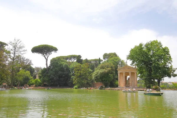 Rom Italien Juni 2019 Oidentifierade Personer Besök Borghese Garden Park — Stockfoto