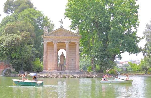 Rom Italien Juni 2019 Oidentifierade Personer Besök Borghese Garden Park — Stockfoto