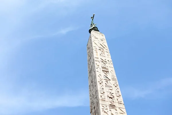 Dikilitaş Piazza Del Popolo Meydanı Roma Talya — Stok fotoğraf