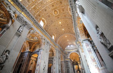 Vatikan - 16 Haziran 2019: Aziz Peters Bazilikası Vatikan