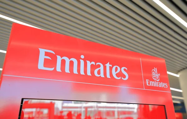 Rome Italy Junho 2019 Emirates Airline Company Emirados Árabes Unidos — Fotografia de Stock