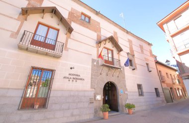 Segovia Spain - 29 Mayıs 2019: Ayala Berganza Hostel konaklama Segovia İspanya