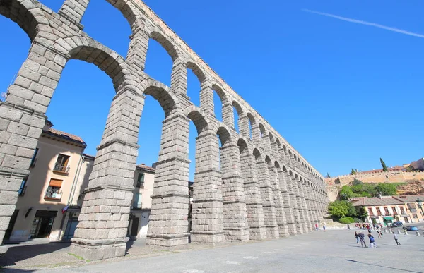 Kemeri Tarihi Mimarisi Roma Harabesi Segovia Spanya — Stok fotoğraf