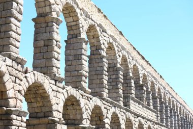 Su kemeri tarihi mimarisi Roma harabeSi Segovia İspanya