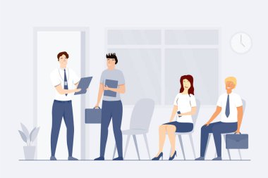 iş görüşmesi için bekleme