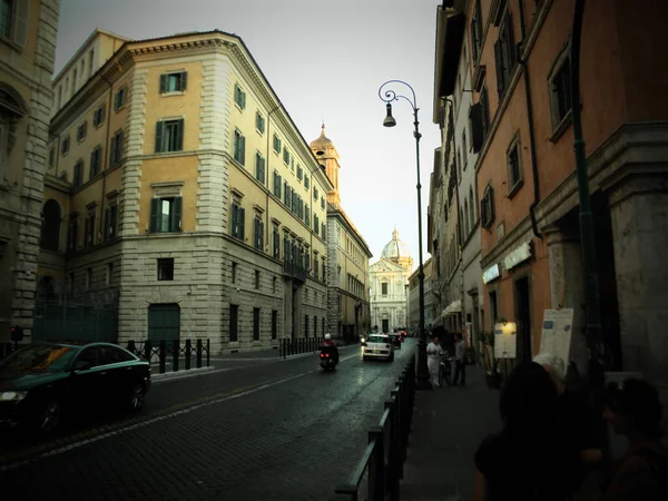 Římská Ulice Romové Římské Ulice Vial Del Corso — Stock fotografie