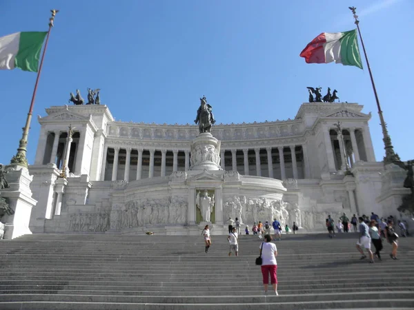 Μνημείο Μαρμάρου Altare Della Patria — Φωτογραφία Αρχείου