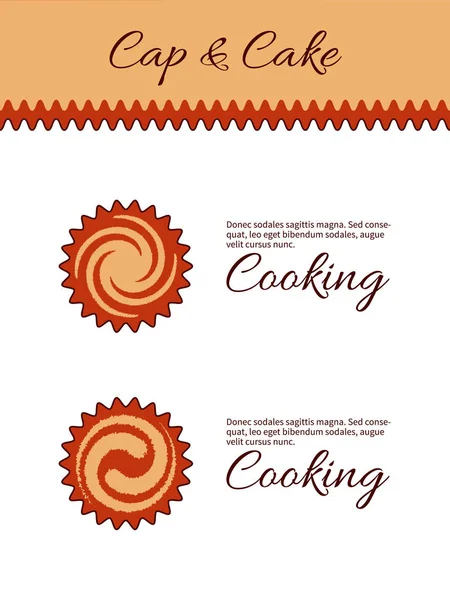 Logo voor het koken, gebak — Stockvector