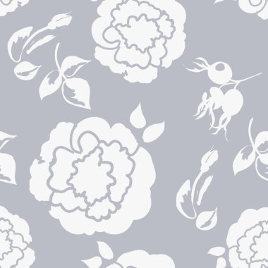 güzel güller pastel renk, tek renkli dikişsiz desen ile çiçek arka plan