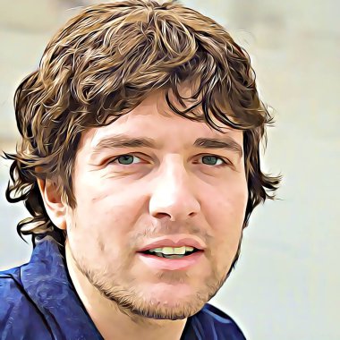 Bir insanın karikatür tarzı portresi..