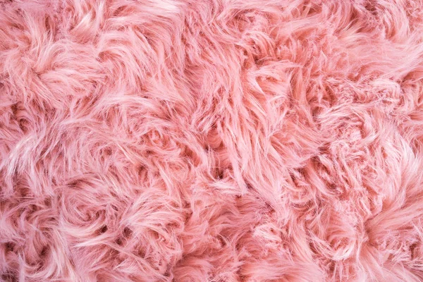 Sfondo Pelle Pecora Rosa Modello Pelliccia Tessitura Lana Pelliccia Pecora — Foto Stock