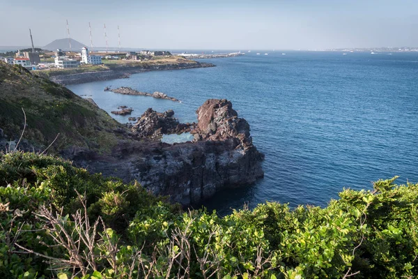 Táj Jeju Sziget Néz Seongsan Ilchubong Szempontból Jeju Dél Korea — Stock Fotó