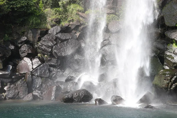 Cascada Jeongbang Isla Jeju — Foto de Stock