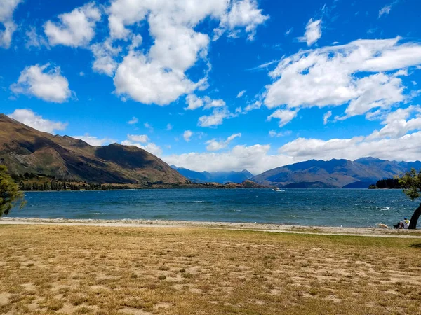 Lago Montañas Nueva Zelanda — Foto de Stock