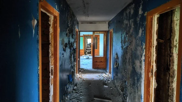 Casa Férias Velha Abandonada Stren Estava Sob União Soviética Havia — Fotografia de Stock