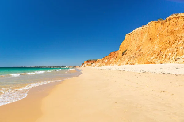 Panoramiczne Zdjęcie Praia Falesia Portugalii — Zdjęcie stockowe